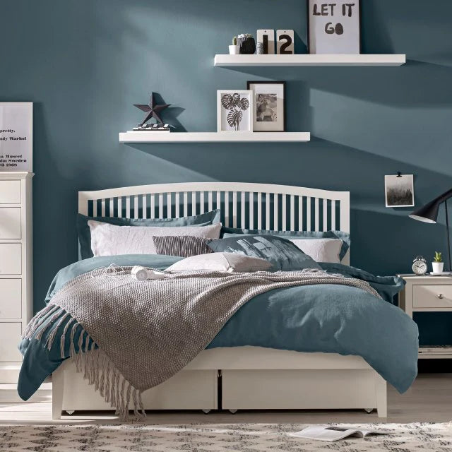 Bentley Designs Ashby White wooden bed frame