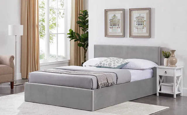 Montana Grey Ottoman Fabric Bed frame